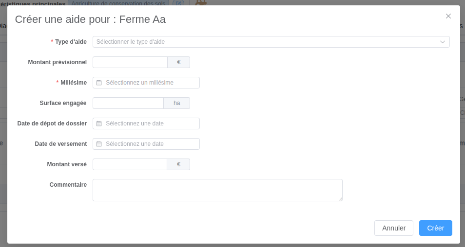 formulaire aide