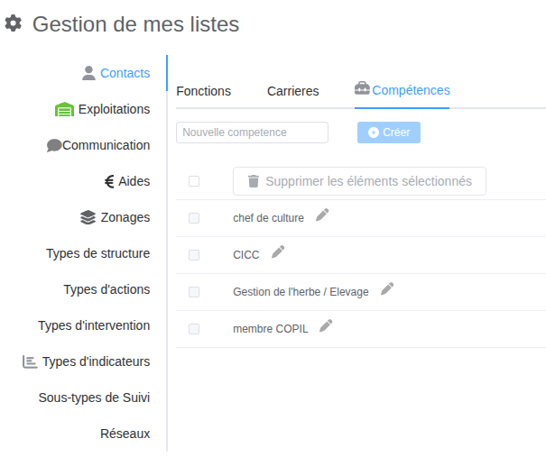 Compétences