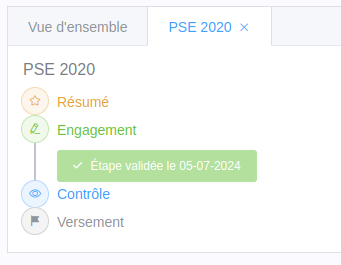 engagement validé