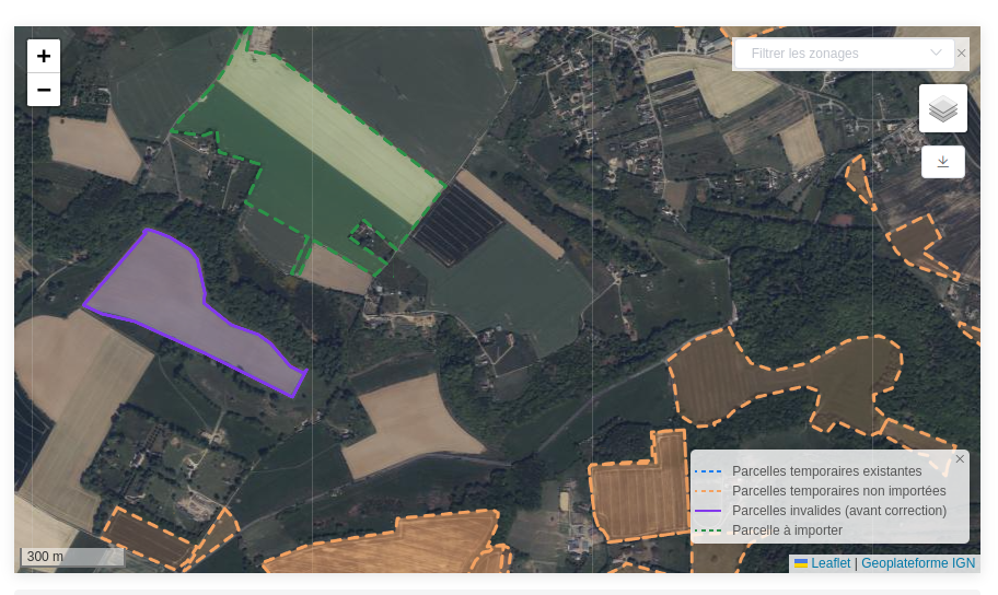 import visualisation carte