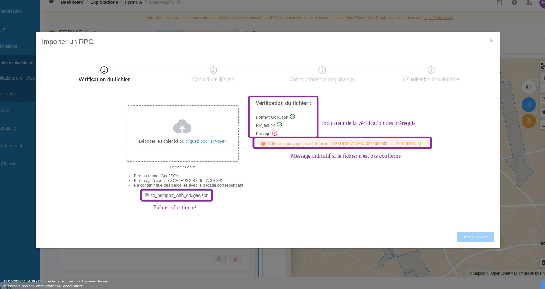 import vérification du fichier
