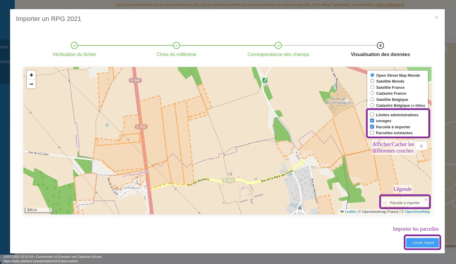 import correspondance