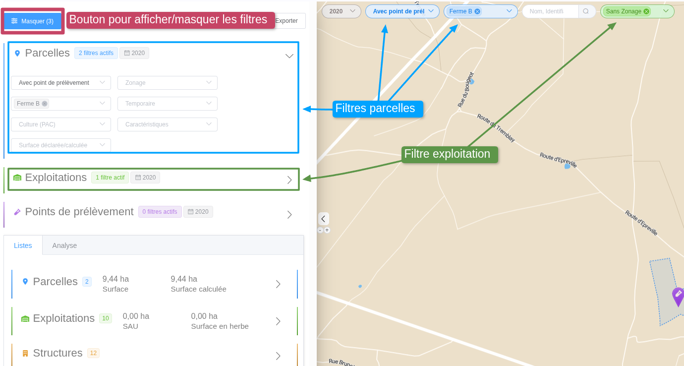 observatoire filtres