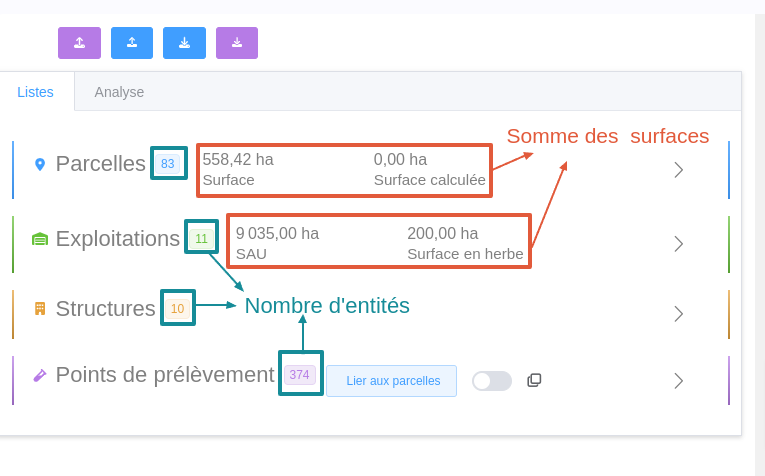 observatoire menu gauche