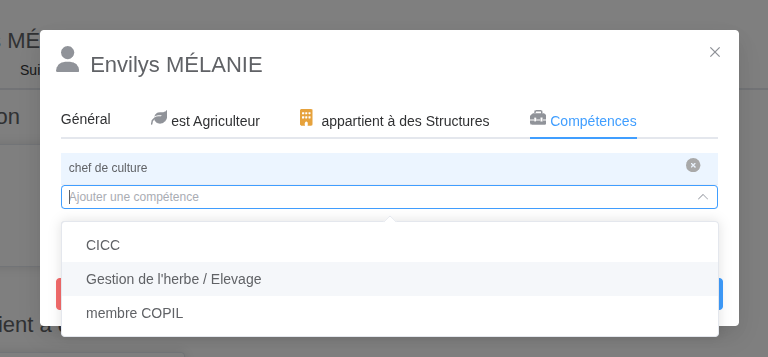 Assignation compétences
